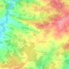 Mapa topográfico Mazat, altitud, relieve