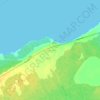 Mapa topográfico Grande-Anse, altitud, relieve