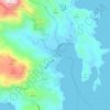 Mapa topográfico Livadi, altitud, relieve