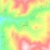 Mapa topográfico Idabungo, altitud, relieve