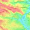 Mapa topográfico Jafetière, altitud, relieve