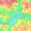 Mapa topográfico Le Bunz, altitud, relieve