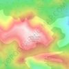 Mapa topográfico San Gorgonio Mountain, altitud, relieve