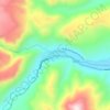 Mapa topográfico Las Loicas, altitud, relieve