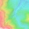 Mapa topográfico Las Melosas, altitud, relieve