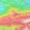 Mapa topográfico Akan, altitud, relieve