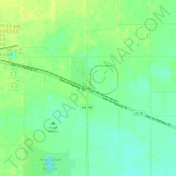 Mapa topográfico Lider, altitud, relieve