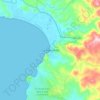 Mapa topográfico La Manzanilla, altitud, relieve