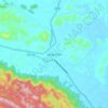 Mapa topográfico Hàng Trạm, altitud, relieve