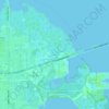 Mapa topográfico Gandy, altitud, relieve
