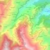 Mapa topográfico Churerna, altitud, relieve