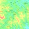 Mapa topográfico Hunsur, altitud, relieve