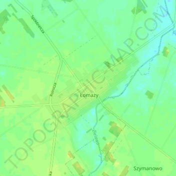 Mapa topográfico Rynek, altitud, relieve