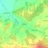 Mapa topográfico Skórka, altitud, relieve
