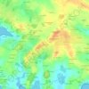 Mapa topográfico Chapelaine, altitud, relieve