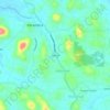 Mapa topográfico Kakkad, altitud, relieve