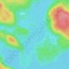 Mapa topográfico Baie des Onze Îles, altitud, relieve