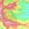 Mapa topográfico La Laja, altitud, relieve