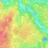 Mapa topográfico La Huperie, altitud, relieve
