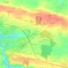Mapa topográfico La Grugerie, altitud, relieve