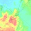 Mapa topográfico Hopelchén, altitud, relieve