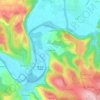 Mapa topográfico Le Bougayrou, altitud, relieve