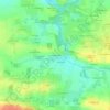 Mapa topográfico La Palissonnière, altitud, relieve