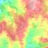 Mapa topográfico Boimorto, altitud, relieve