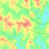 Mapa topográfico Eastanollee, altitud, relieve