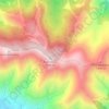 Mapa topográfico Sierra de Mijas, altitud, relieve