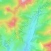 Mapa topográfico Les Boissines, altitud, relieve