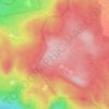 Mapa topográfico Porcupine Ridge, altitud, relieve