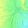 Mapa topográfico Calingcuan, altitud, relieve