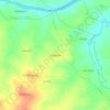Mapa topográfico Kalapathar, altitud, relieve