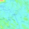 Mapa topográfico Thodupuzha, altitud, relieve