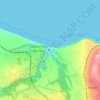 Mapa topográfico Old Saltburn, altitud, relieve