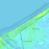 Mapa topográfico Lombardsijdestrand, altitud, relieve