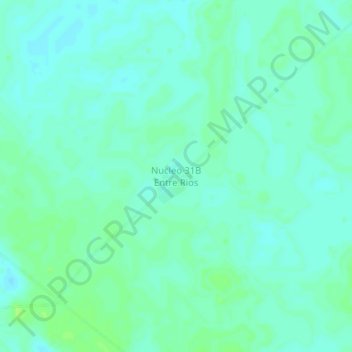 Mapa topográfico Nucleo 31B Entre Rios, altitud, relieve