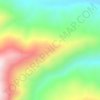 Mapa topográfico Uzun Burun, altitud, relieve