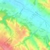 Mapa topográfico Chartreuse, altitud, relieve