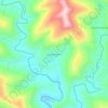 Mapa topográfico Linha Sargento, altitud, relieve
