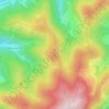 Mapa topográfico La Cabane, altitud, relieve