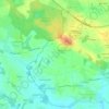 Mapa topográfico Les Métairies, altitud, relieve