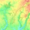 Mapa topográfico La Rosière, altitud, relieve