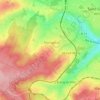 Mapa topográfico Les Sables du Moulin À Vent Ou la Route, altitud, relieve