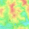 Mapa topográfico La Haute Houssaie, altitud, relieve