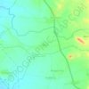 Mapa topográfico Udpura, altitud, relieve