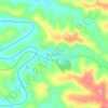 Mapa topográfico Barra Funda, altitud, relieve