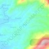 Mapa topográfico Tầm Xá, altitud, relieve