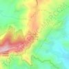 Mapa topográfico Chandak, altitud, relieve